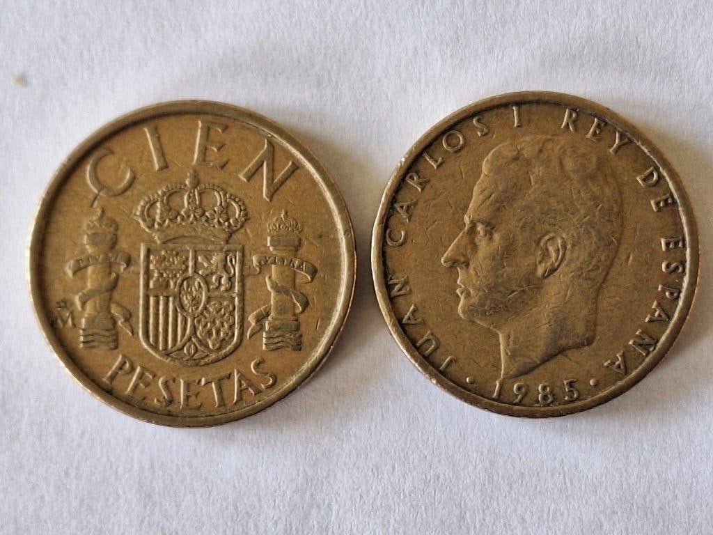 55 munten Spanje 1957-2001, Postzegels en Munten, Ophalen of Verzenden, Overige landen, Losse munt