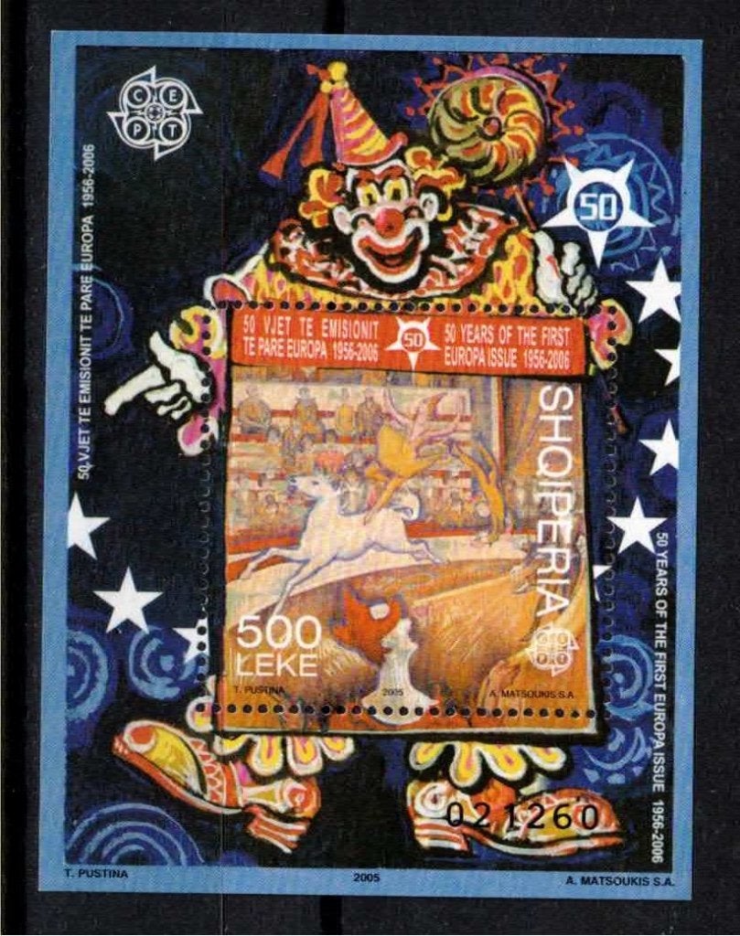 Albanië 2005, Europa CEPT, Clown **, MNH, Ophalen of Verzenden, Postfris, Overige thema's