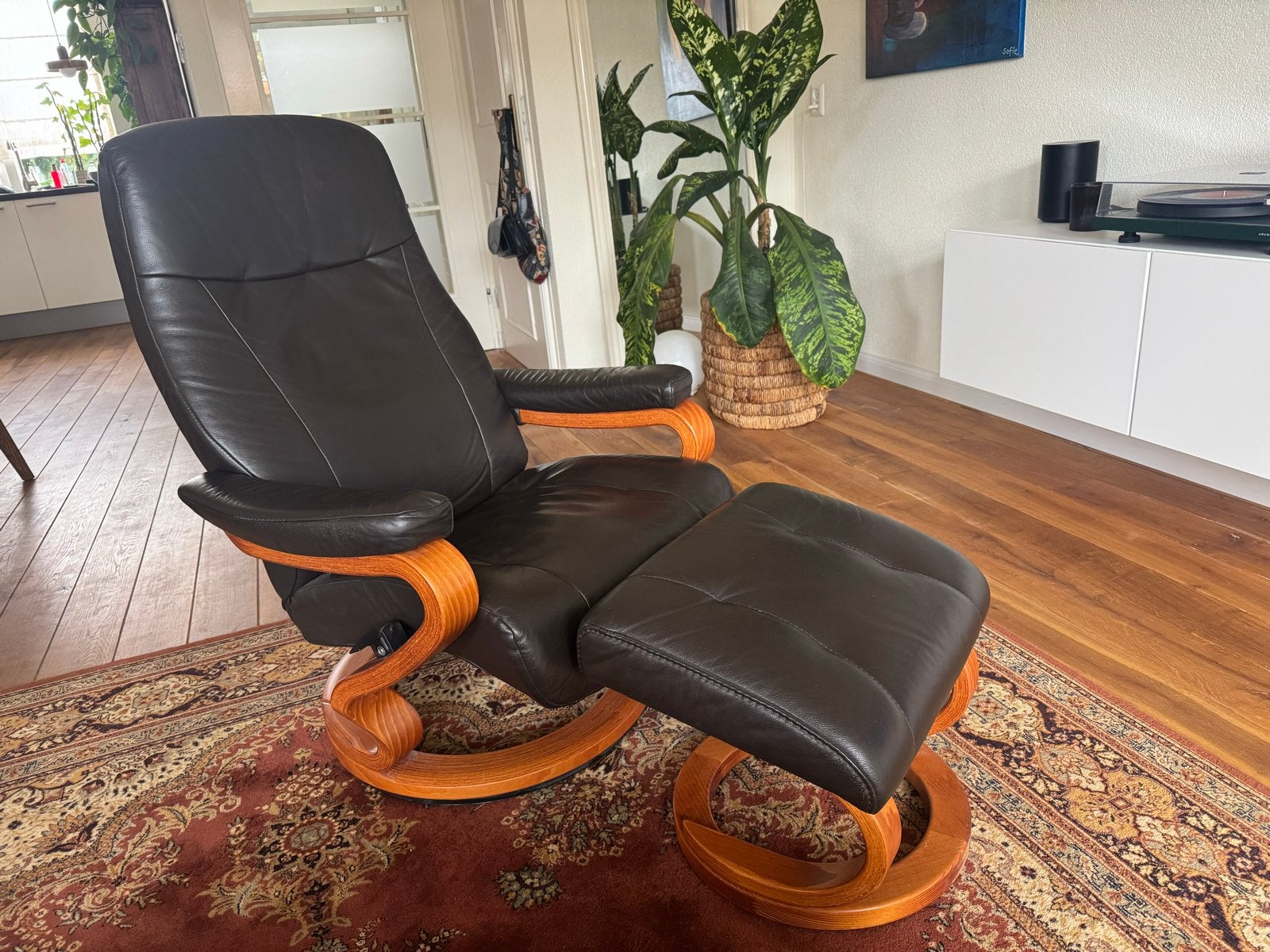 Himolla Stressless Relaxstoel - Verstelbaar & Draaibaar, Ophalen of Verzenden, Gebruikt, Leer