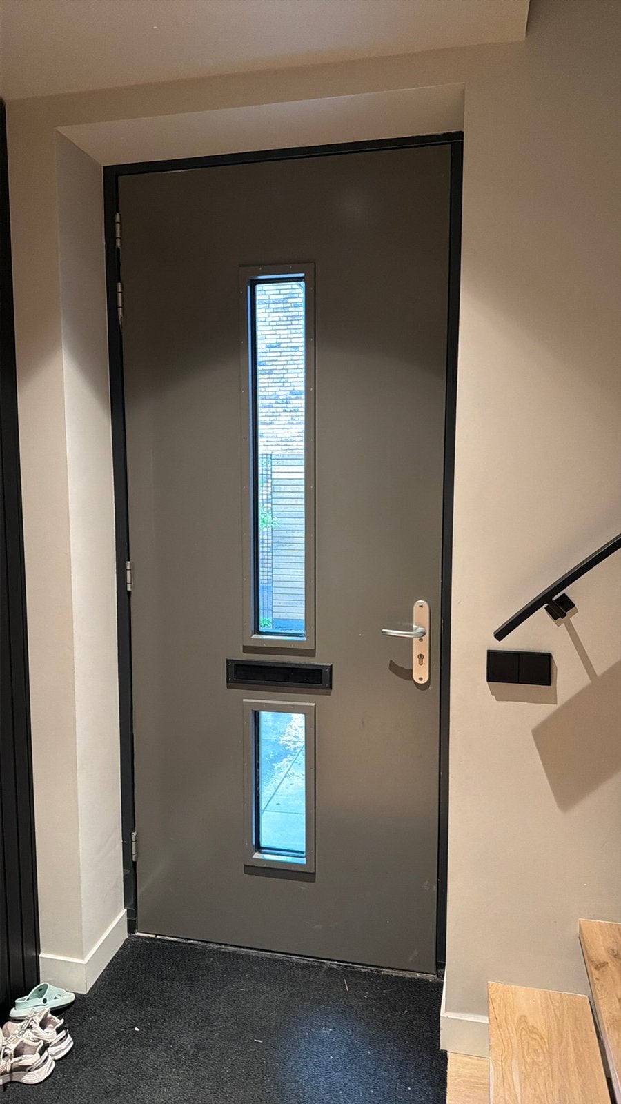Voordeur exclusief kozijn, Ophalen, 80 tot 100 cm, 215 cm of meer, Glas