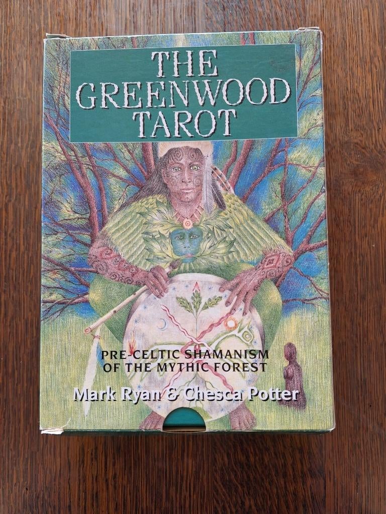 The Greenwood Tarot - originele eerste druk 1996 - compleet, Tarot of Kaarten leggen, Overige typen, Ophalen of Verzenden, Zo goed als nieuw