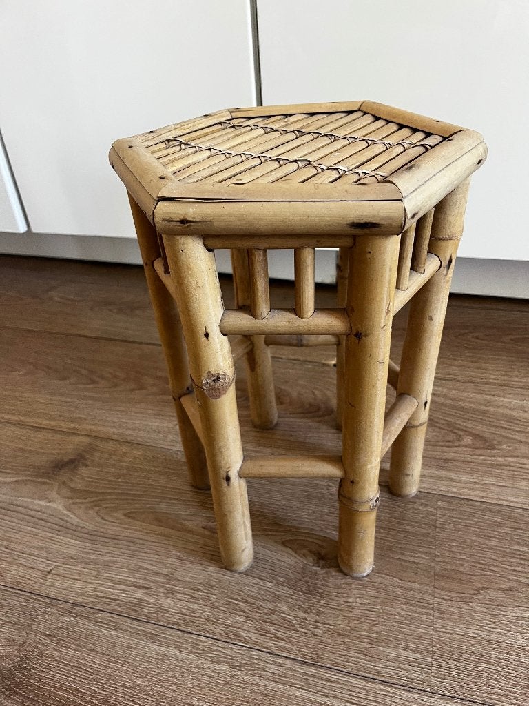 bamboe kruk, Ophalen, Zo goed als nieuw, Hout