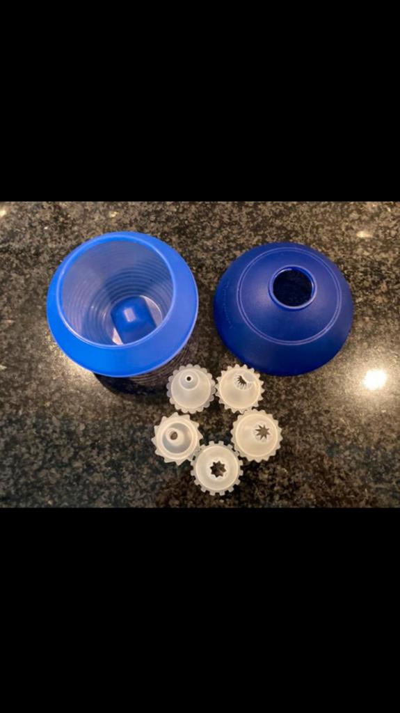 TUPPERWARE HARMONIKAATJE / SLAGROOMSPUIT / GARNEERBOL /, Huis en Inrichting, Keuken | Tupperware, Ophalen of Verzenden, Zo goed als nieuw