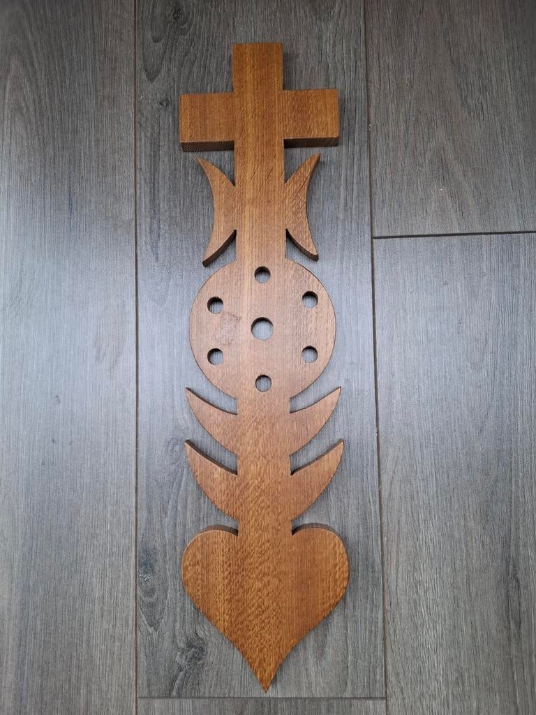 Twents gevelteken van hout, 51 cm, Ophalen