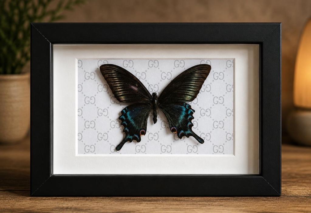Vlinder in lijst, Ophalen, Minder dan 50 cm, Nieuw, Minder dan 50 cm