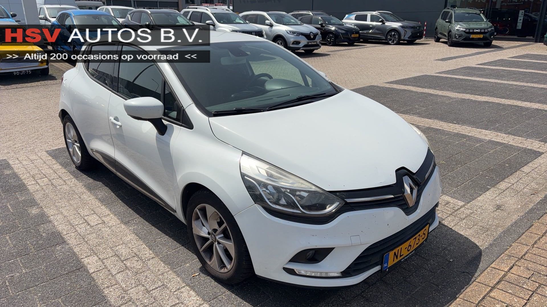 Renault Clio 0.9 TCe Zen navi LM 4-deurs org NL, Auto's, Voorwielaandrijving, 898 cc, Gebruikt, Wit