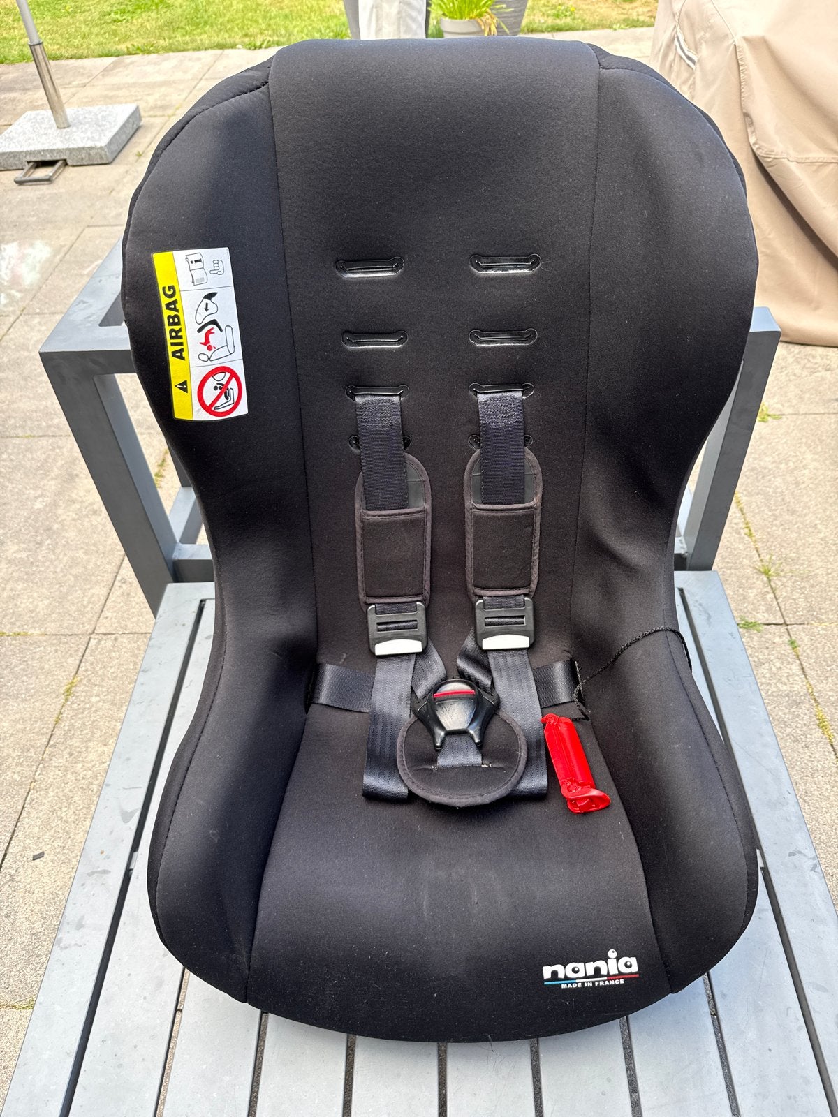 Nania autostoel - Zwart, comfortabel en veilig, 0 t/m 18 kg, Ophalen, Overige merken, Gebruikt