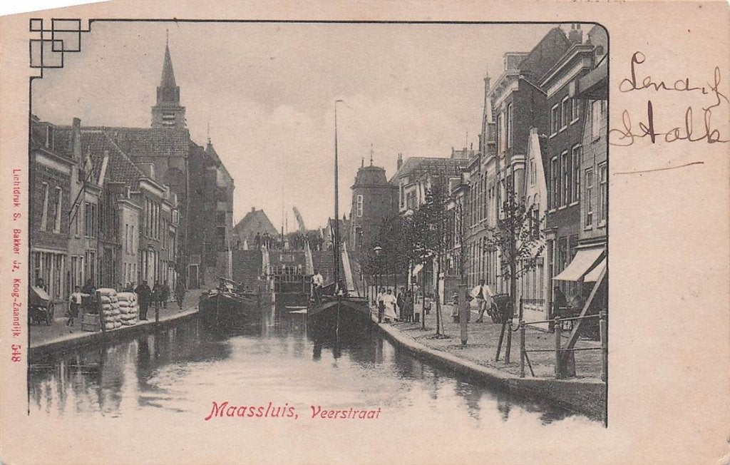 703-119-023 Maassluis Veerstraat, Verzenden, Voor 1920, Zuid-Holland