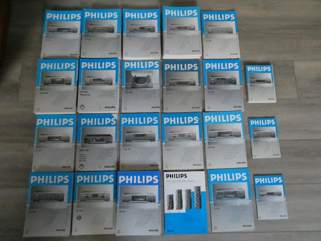 Originele handleidingen Philips 900 series, nette staat, Audio, Tv en Foto, Ophalen, Zo goed als nieuw, 120 watt of meer, Overige merken