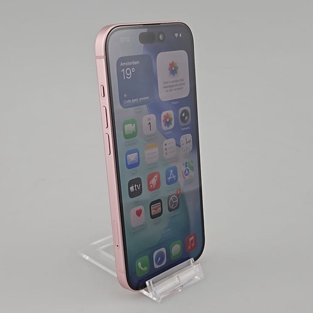 iPhone 15 128GB Roze Bat 87% IOS 26.4.1, Apple, Gebruikt, Support@apple.com, One Apple Park Way
Cupertino, CA 95014
United States