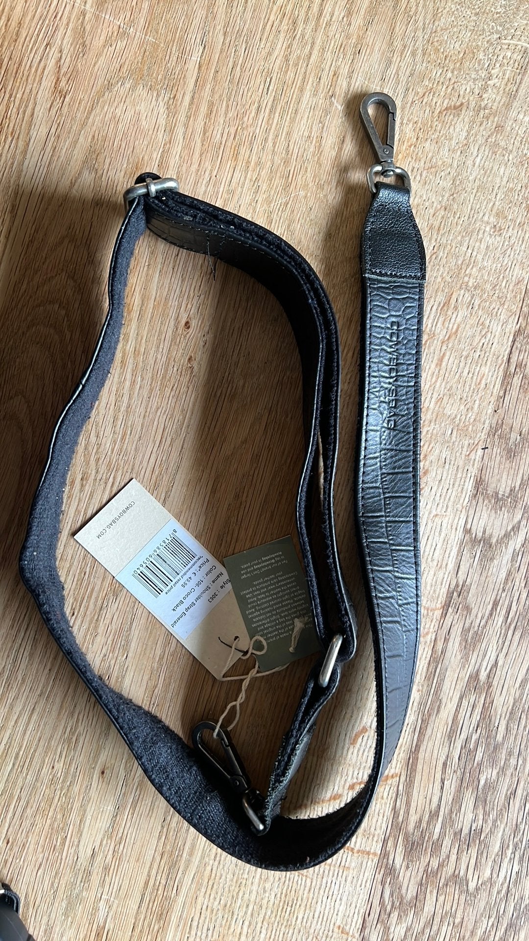 COWBOYSBAG LEREN SHOULDER STRAP EMERALD - Weinig gebruikt., Sieraden, Tassen en Uiterlijk, Tassen | Damestassen, Ophalen of Verzenden