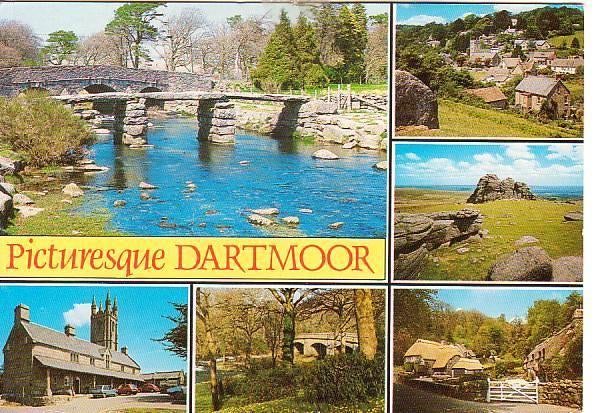 Ansichtkaart	Dartmoor  (Engeland)	6-luik, Verzenden, 1980 tot heden, Gelopen, Engeland