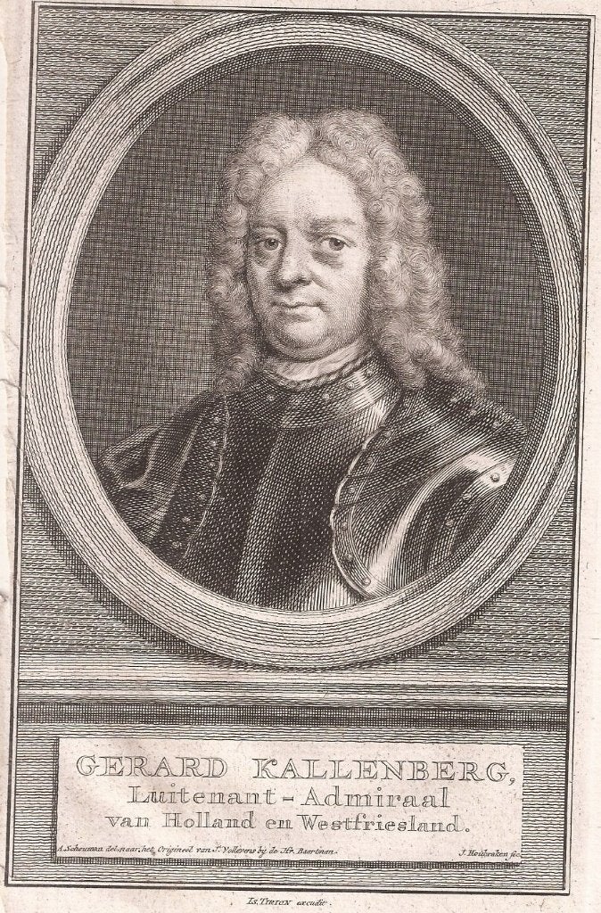 Portret Gerard Kallenberg Luitenant-Admiraal Holland Westfri