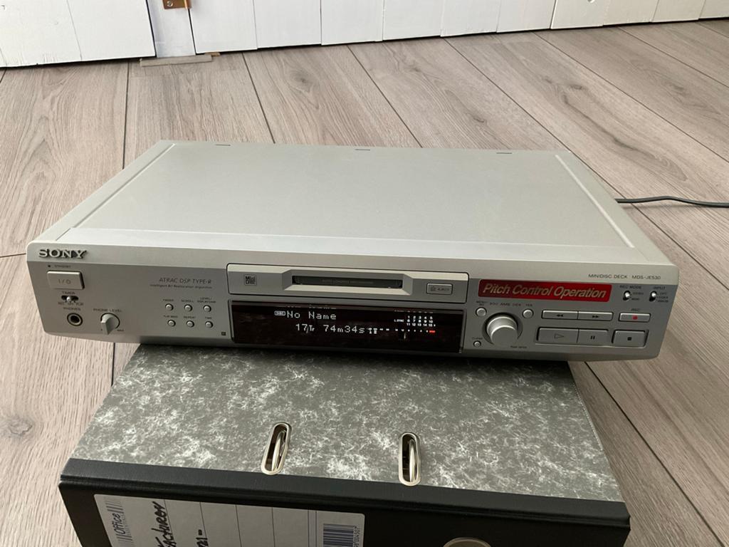 Sony MDS-JE530 Minidisc Recorder  met afstandsbediening, Ophalen, Minidisc-recorder