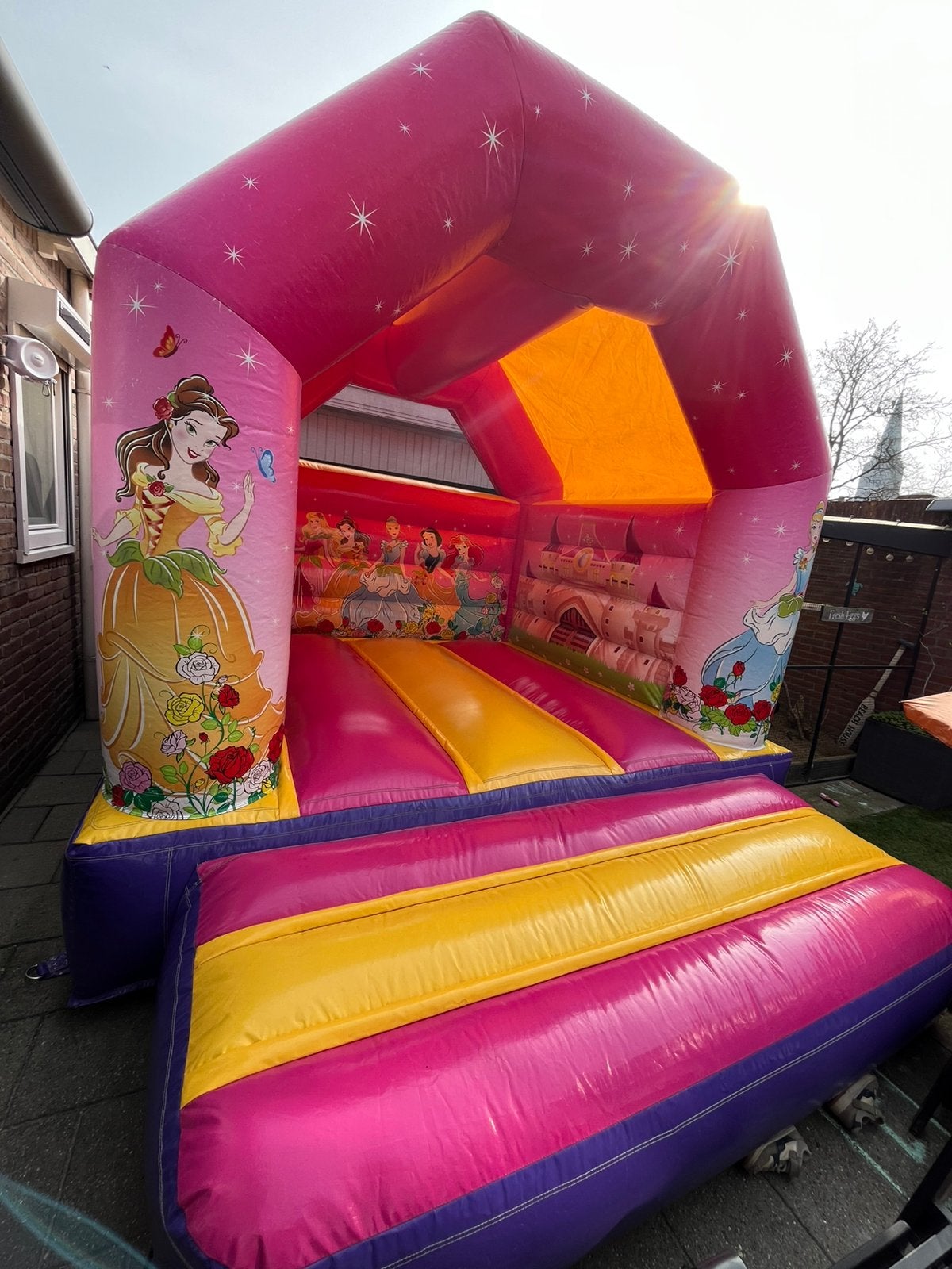 springkussen te koop prinses met certificaat! Excl blower, Ophalen, Zo goed als nieuw, Overige