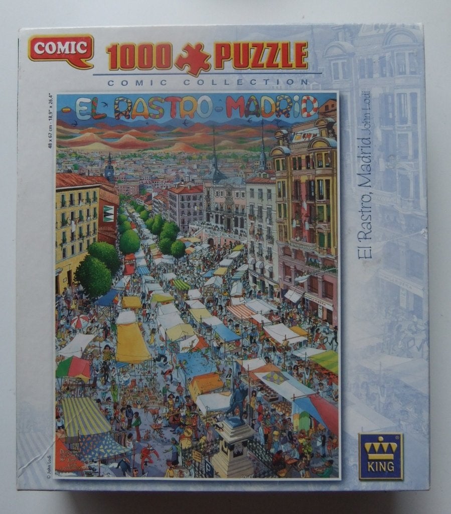 1000st Comic Collection El Rastro Madrid John Lodi, Ophalen of Verzenden, 500 t/m 1500 stukjes, Gebruikt, Legpuzzel