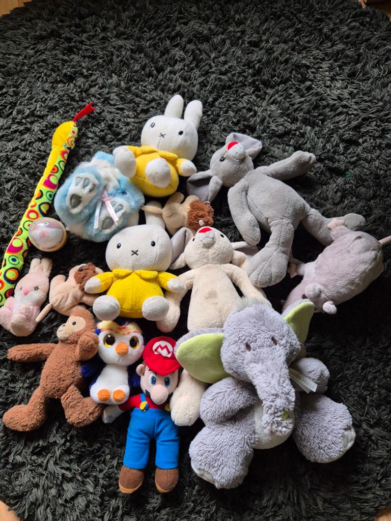 Partij pluche knuffels 1/3, Ophalen of Verzenden, Overige typen