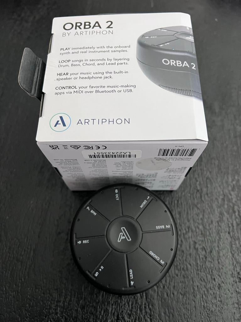 Artiphon Orba 2 - Draagbare Synthesizer en Looper, Overige merken, Zo goed als nieuw, Met midi-aansluiting, Overige aantallen