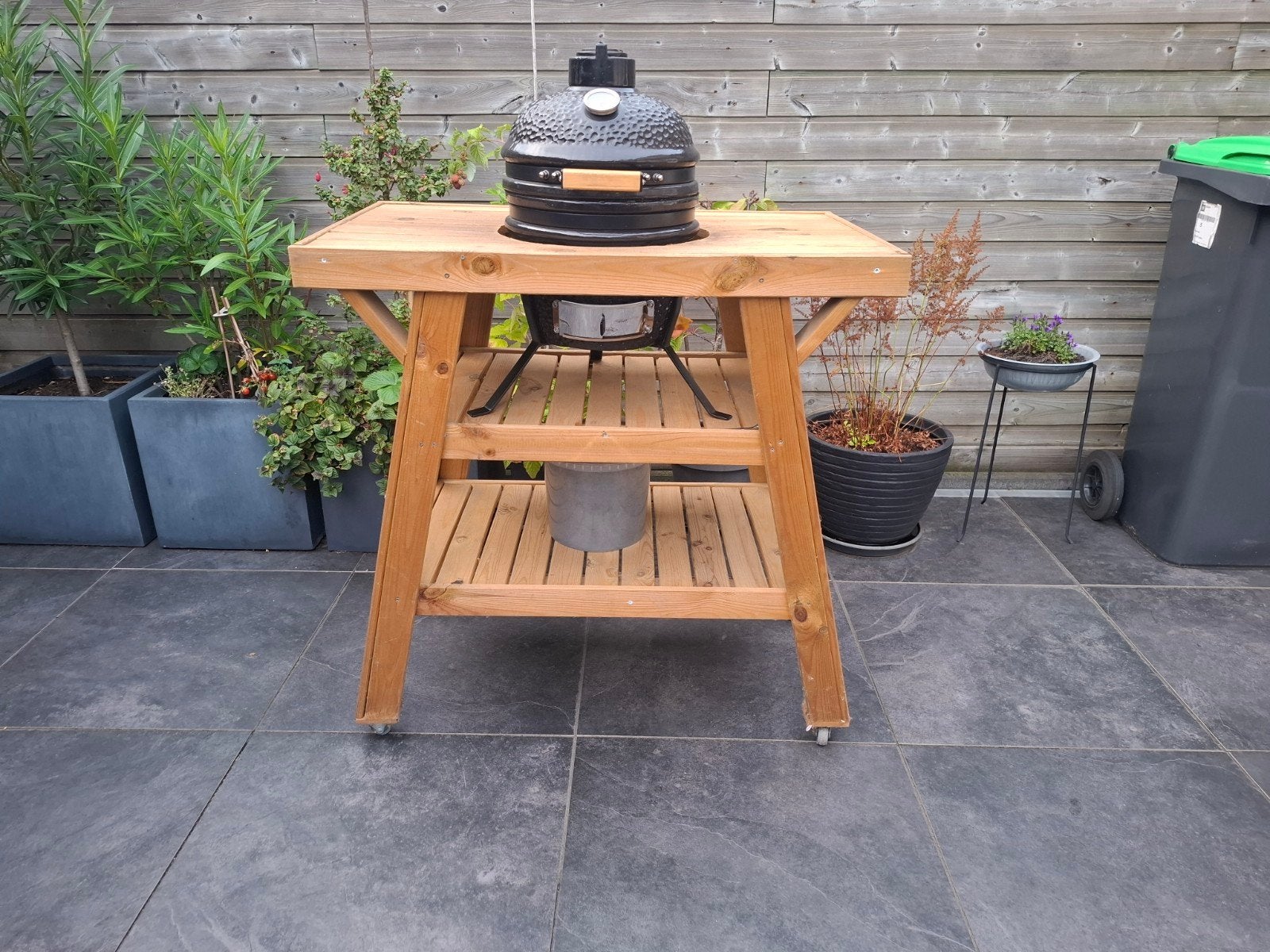 kamado bbq, Tuin en Terras, Houtskoolbarbecues, Ophalen, Gebruikt