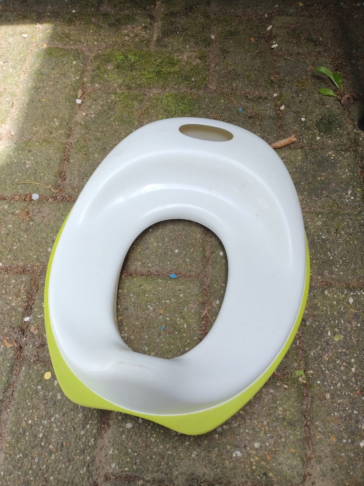 Wc verkleiner voor kinderen - wit/groen, Ophalen, Gebruikt