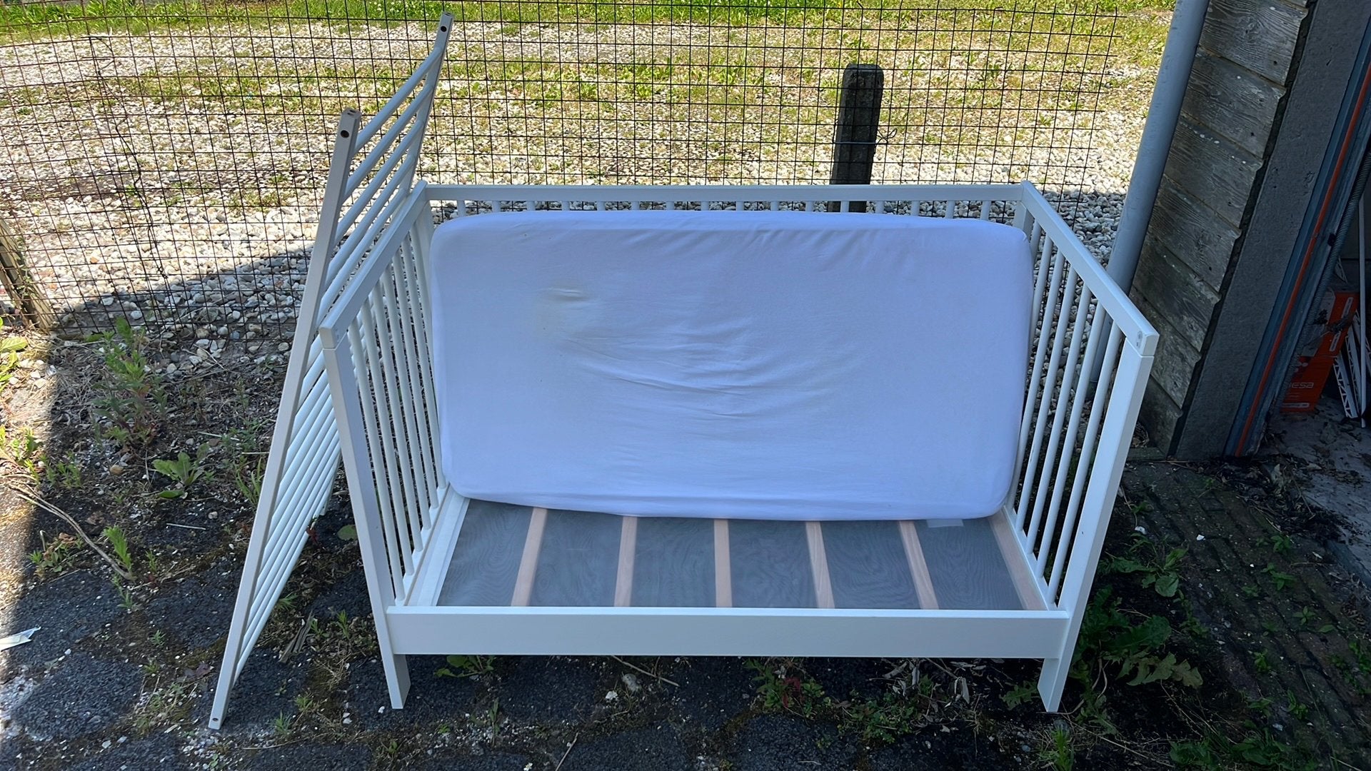Kinderbedje, Ophalen, Zo goed als nieuw, Minder dan 140 cm, Matras