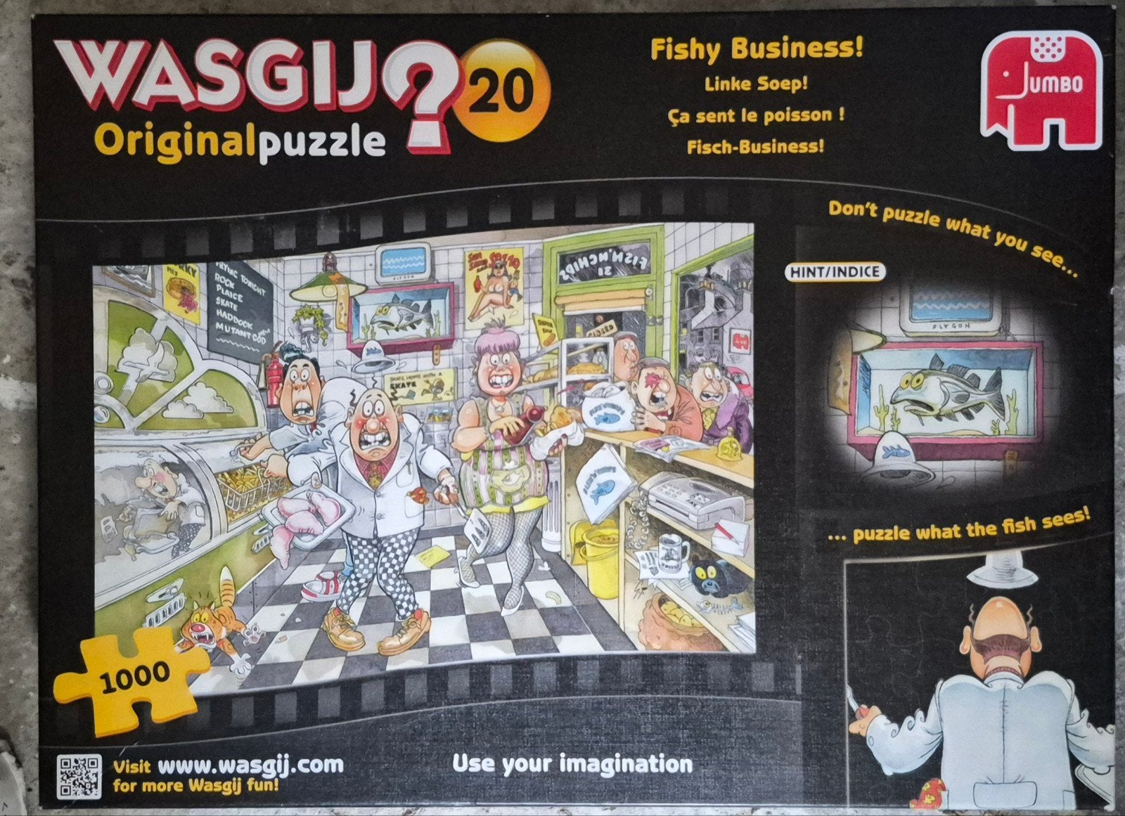 Wasgij Original 20: Fishy Business! (1000 stukjes), Ophalen of Verzenden, Zo goed als nieuw