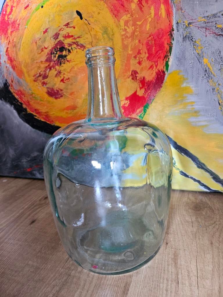 Glazen fles /vaas, Ophalen, Overige kleuren, Glas