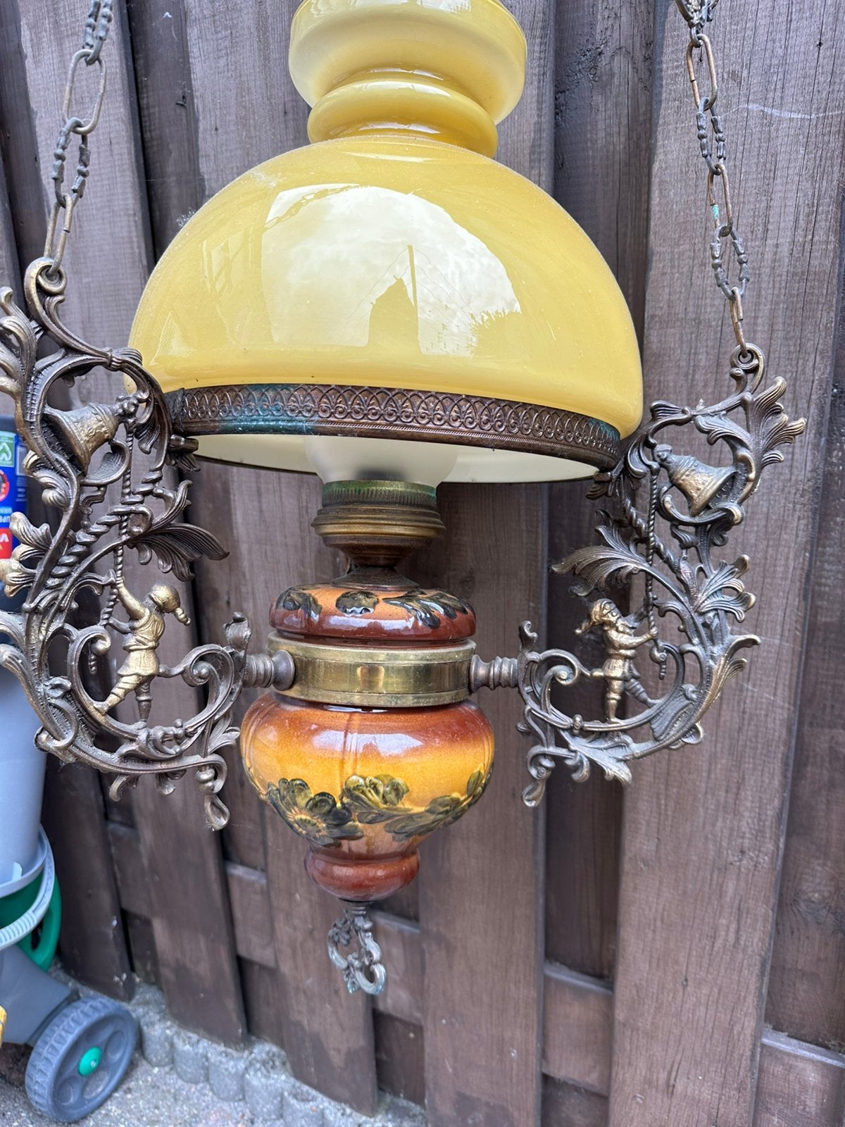 Hang lamp vintage, Antiek en Kunst, Antiek | Lampen, Ophalen of Verzenden