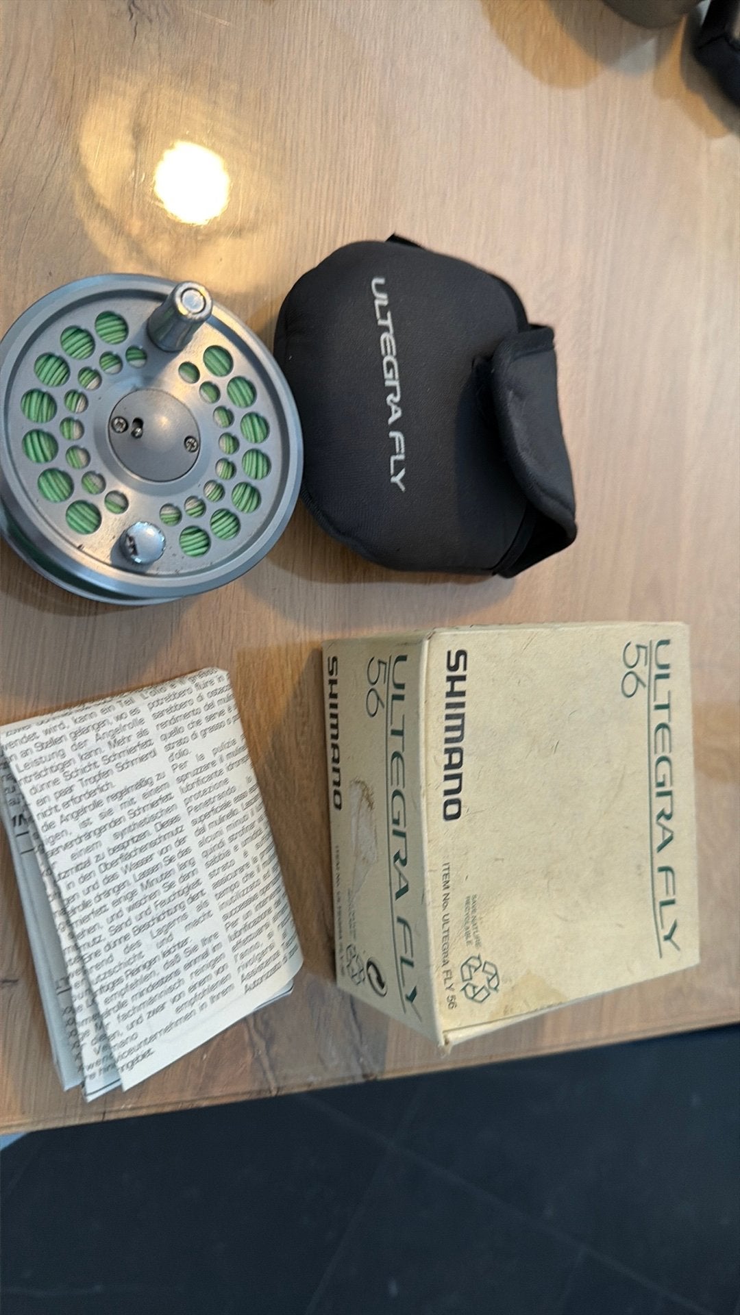 Shimano ultegra fly 5/6 mey doos foudraal etc, Watersport en Boten, Ophalen of Verzenden, Zo goed als nieuw, Molen