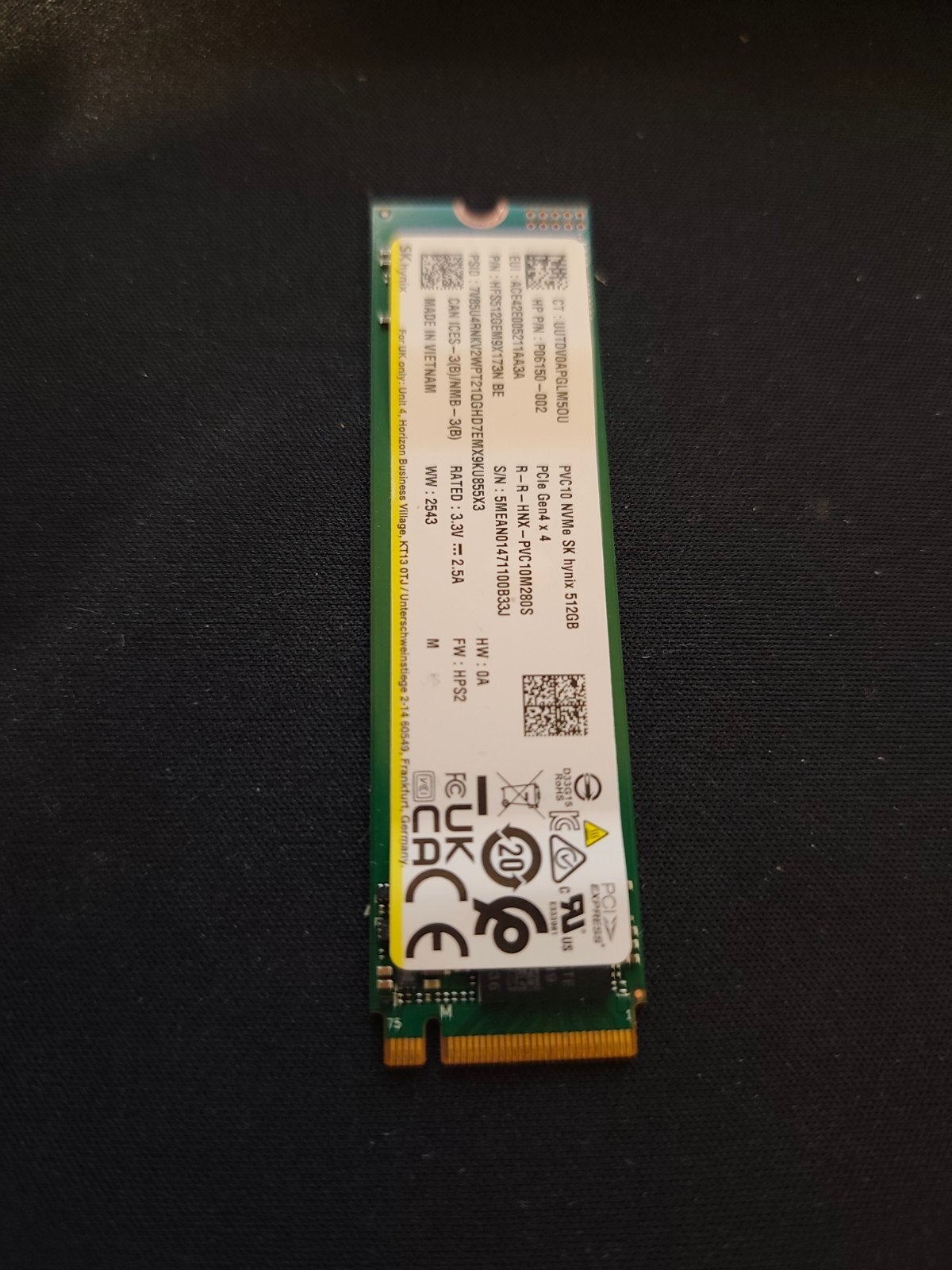 512GB NVMe Opslag SSD - Nieuwstaat (Laptop of PC)✅, Computers en Software, Intern, Verzenden, 512GB, SSD