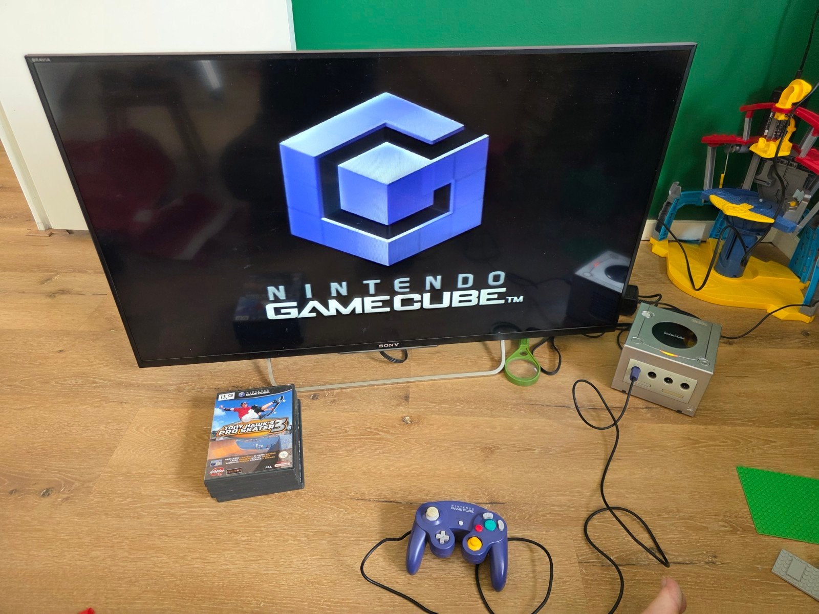 Complete Nintendo GameCube Zilver + 4 Games + Controller, Ophalen