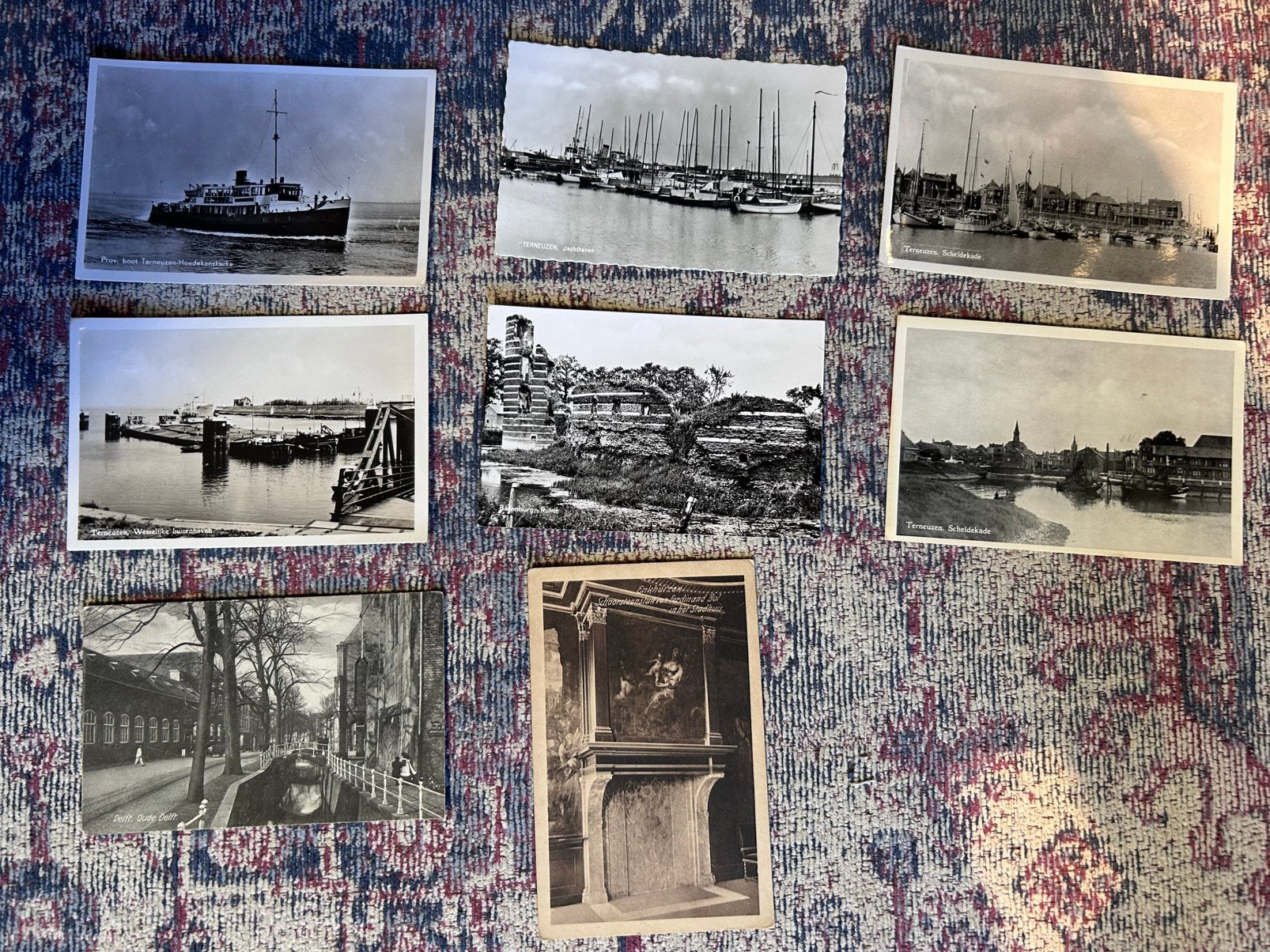 Terneuzen Enkhuizen Delft echte foto ansichten, Ophalen of Verzenden, 1960 tot 1980, Ongelopen, Klederdracht