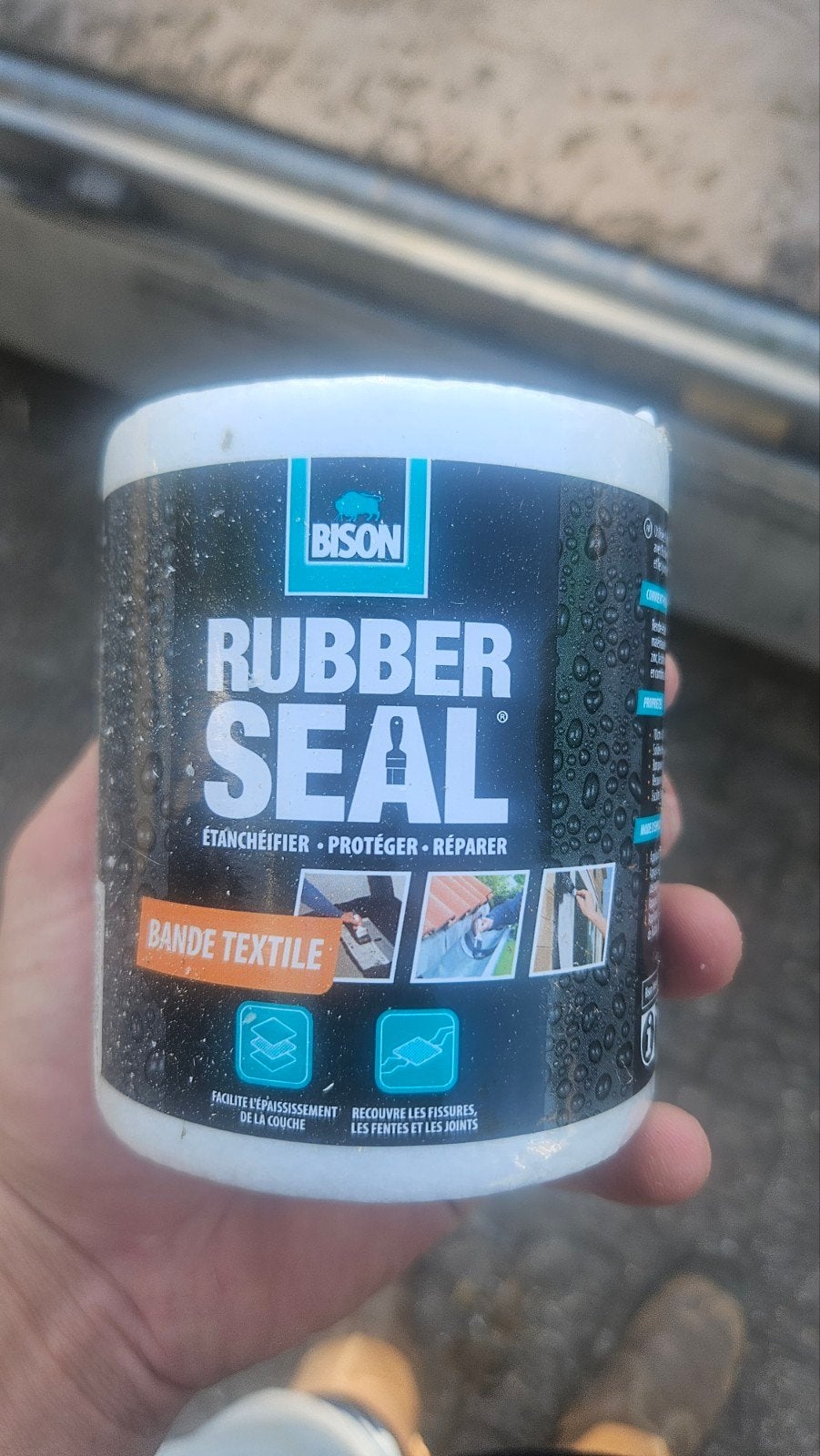 Bison Rubber Seal - Waterdichte coating voor reparaties, Minder dan 4 cm, Overige materialen, Bison, Vloerisolatie