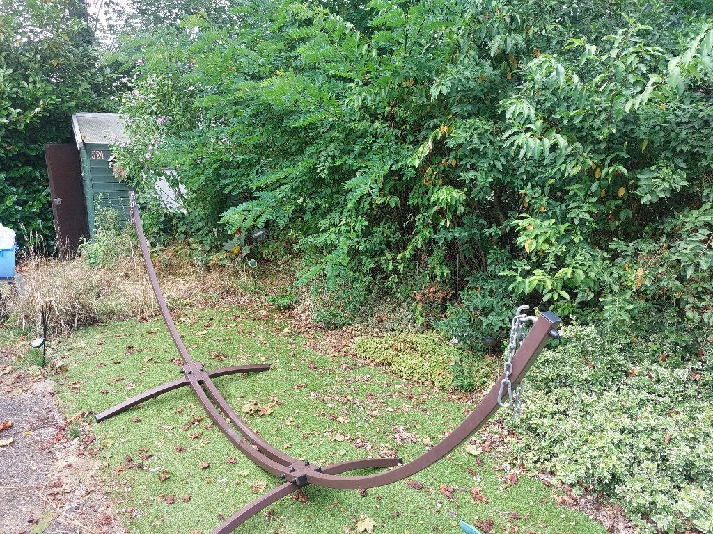 Frame Hangmat buiten, Ophalen, Zo goed als nieuw, Buiten, Met standaard