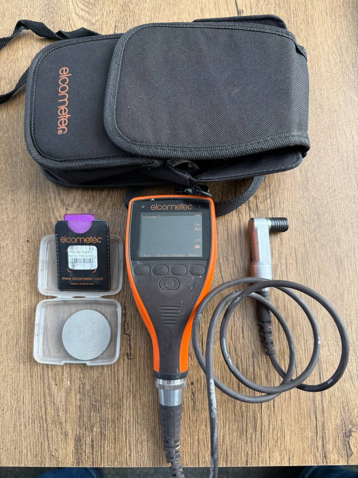 Elcometer A456CFNFTS Dikte Meter met Accessoires, Ophalen, Gebruikt, Overige meters
