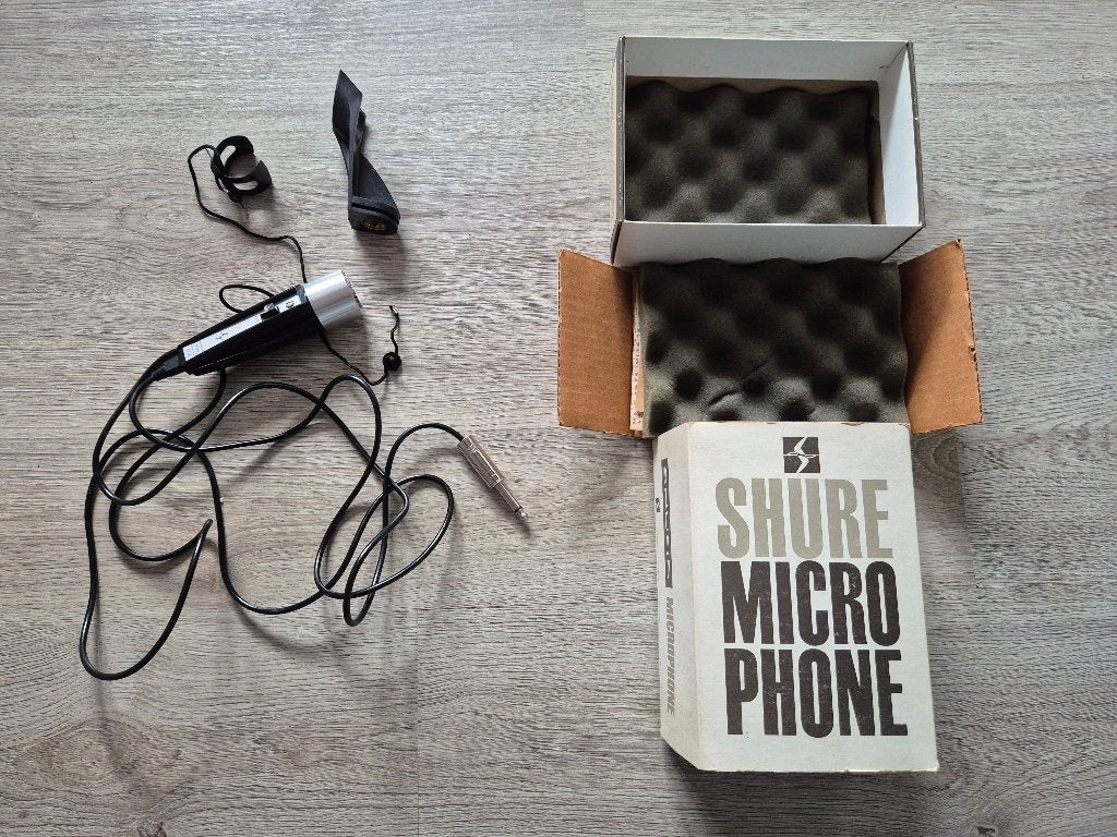 Shure 575S Microfoon in originele doos, Ophalen of Verzenden, Gebruikt, Overige typen