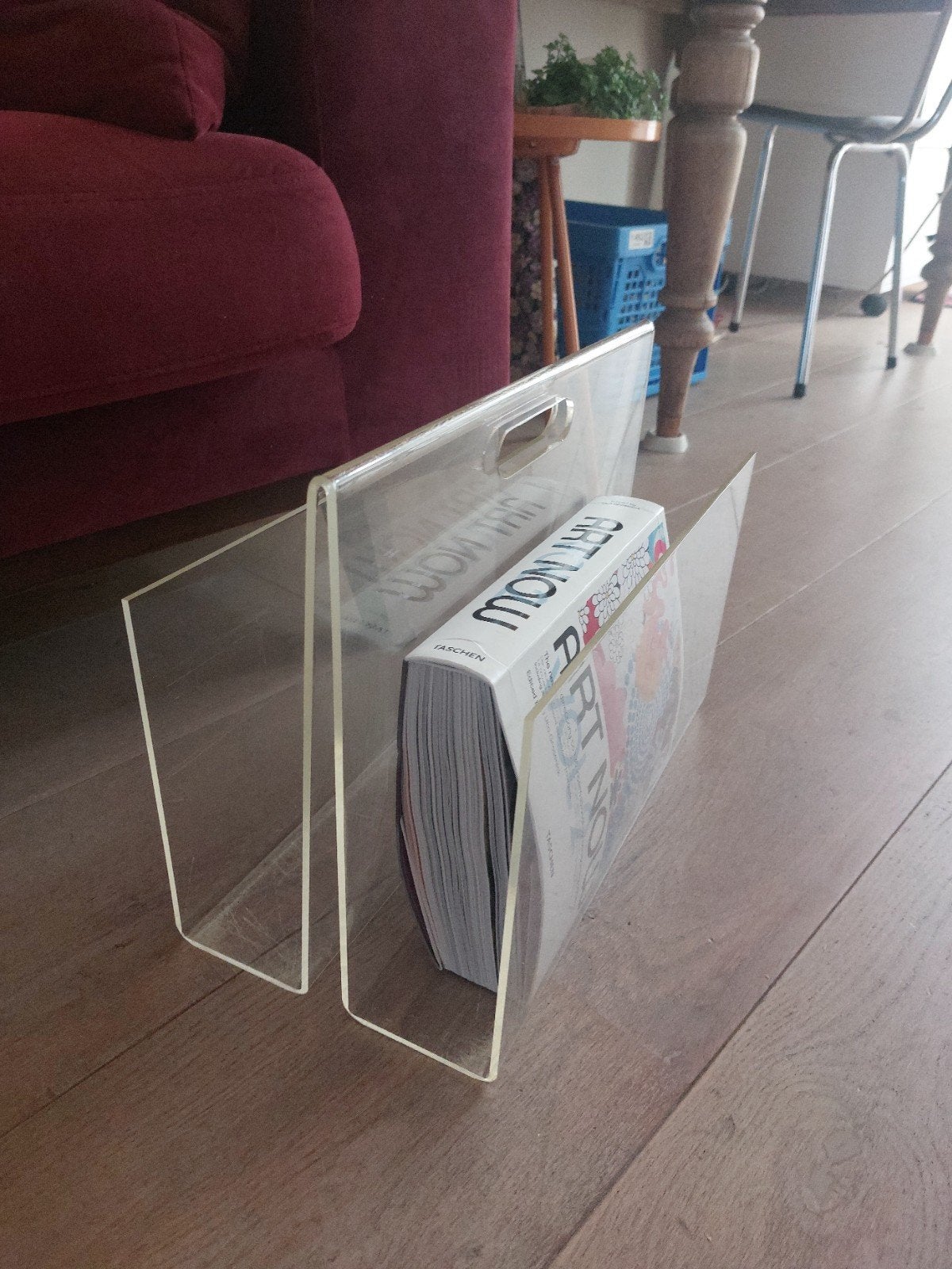 Vintage Plexiglas Lectuurbak - Nette Staat, Ophalen, Gebruikt, Lectuurbak, Vintage
