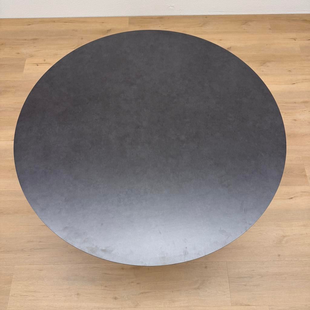 Ronde eettafel HPL 110cm - Direct Leverbaar, Rond, Ophalen of Verzenden, Zo goed als nieuw, Info@betaalbaar-design.nl