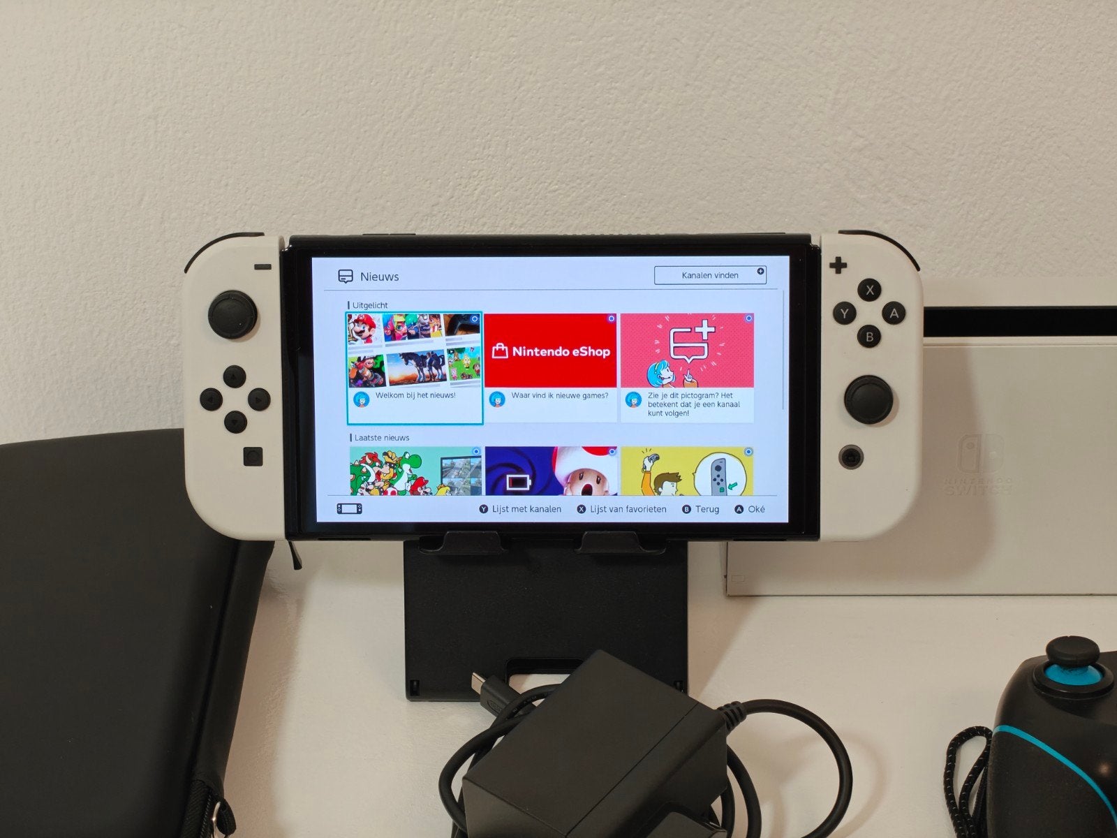 Nintendo Switch OLED Wit, Nintendo, 1 speler, Nintendo of Europe GmbH, Herriotstrasse 4, 60528 Frankfurt am Main, Duitsland, Zo goed als nieuw