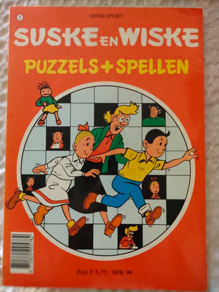 SUSKE EN WISKE Puzzels + spellen (jfb-susw), Eén stripboek, Ophalen of Verzenden, Gelezen