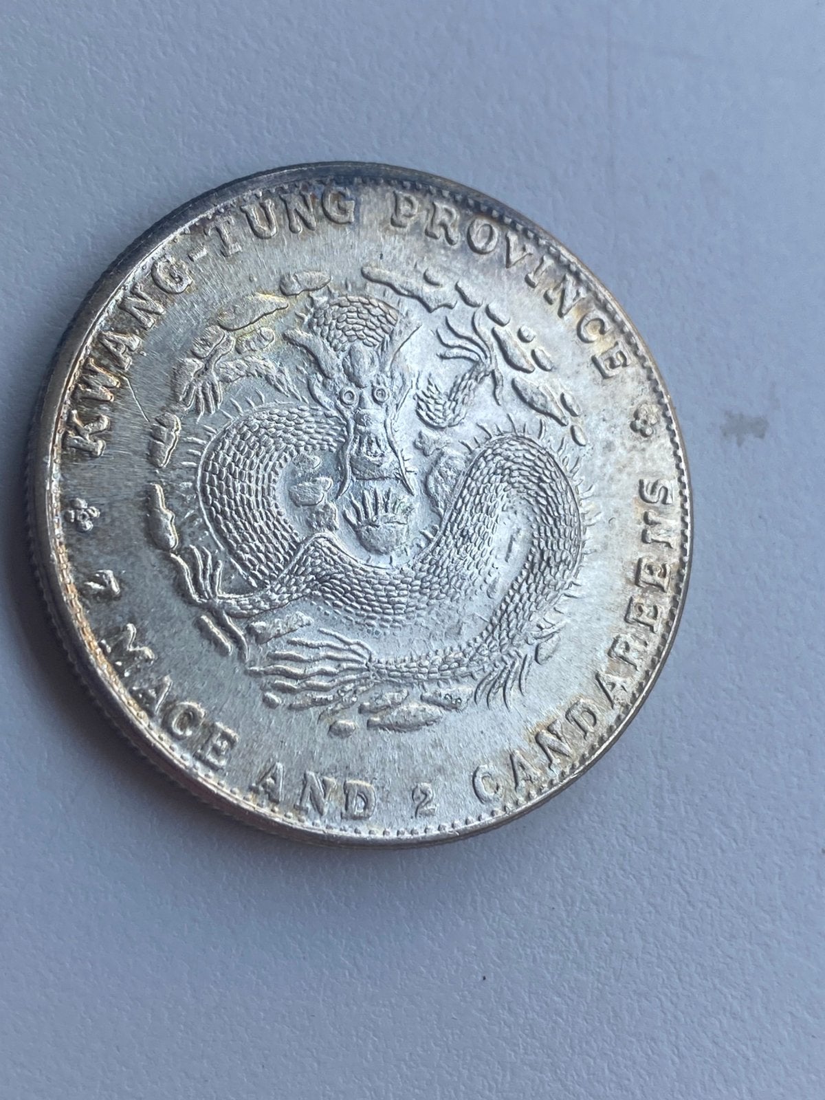 Zeldzame chinese zilveren  draken dollar 1909-1912, Ophalen of Verzenden, Koningin Wilhelmina, Overige waardes, Zilver