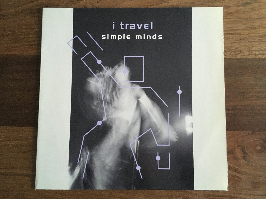 Vinyl Maxisingle Simple Minds I Travel EU Virgin Re-Issue, Gebruikt, Ophalen of Verzenden, Pop, EP