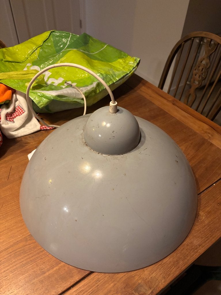 Metalen retro vintage hanglamp, Ophalen of Verzenden