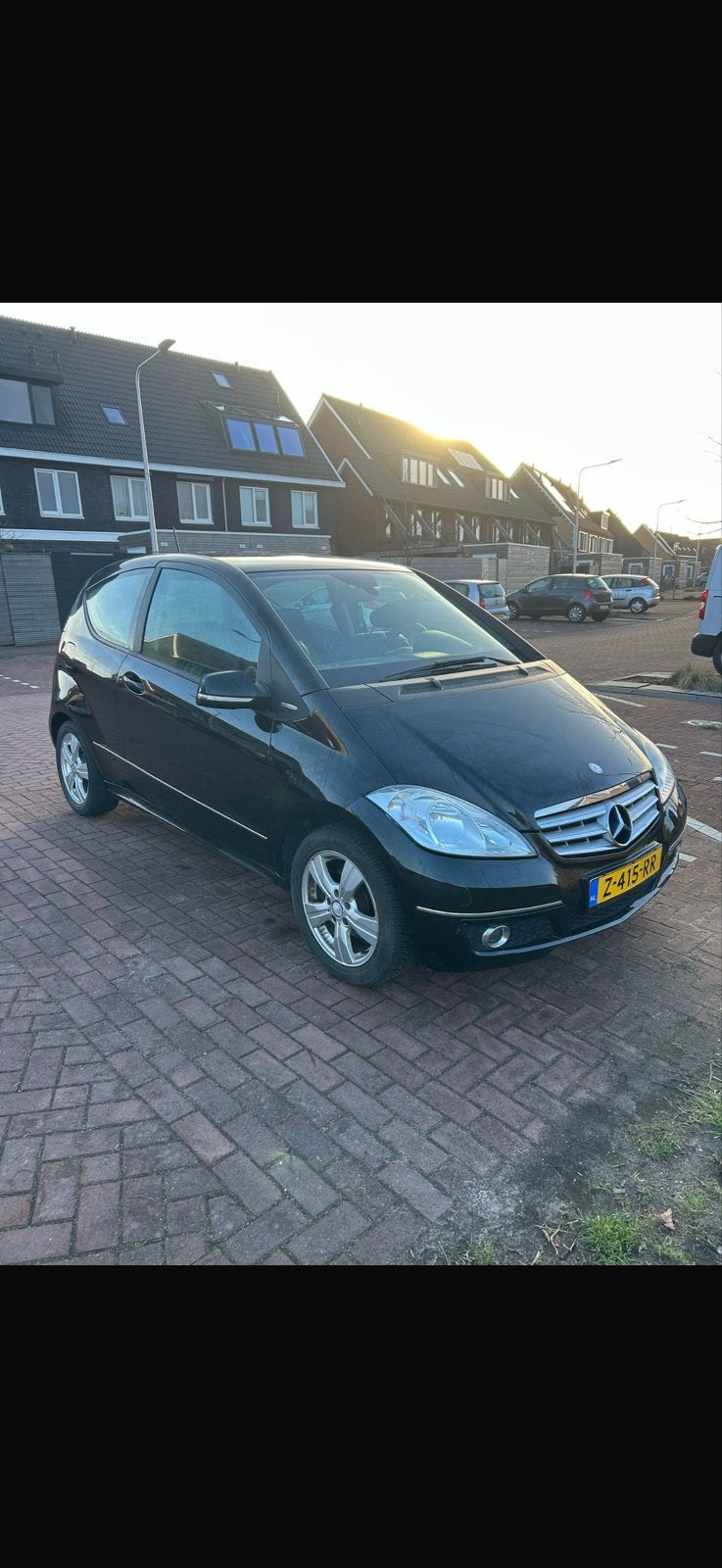 Mercedes-Benz A-Klasse 1.5 A160 3DRS 2009 Zwart, Auto's, Voorwielaandrijving, 1498 cc, 595 kg, Handgeschakeld