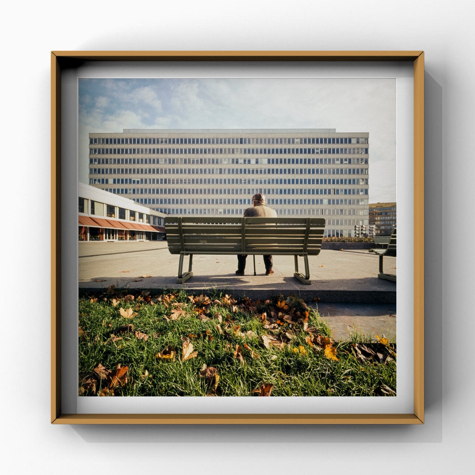 Man and the Modernist, Helsinki 1965 woondecoratie design, Antiek en Kunst, 30 cm, Meerkleurig, Ophalen of Verzenden, Schilderij/print