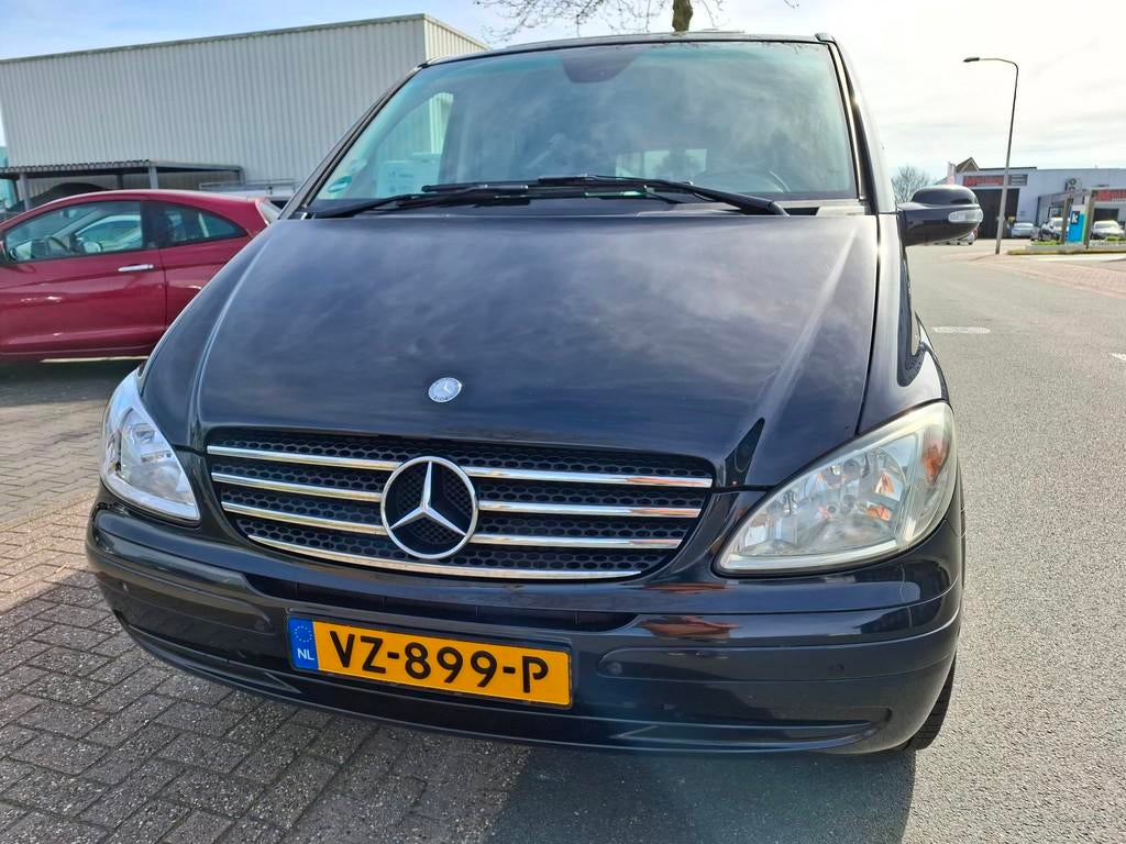 Mercedes-Benz Viano 3.0 CDI Lang AUTOMAAT/CLIMA/CRUISE/NAVI/, Auto's, Achterwielaandrijving, Gebruikt, Beige, Leder en Stof