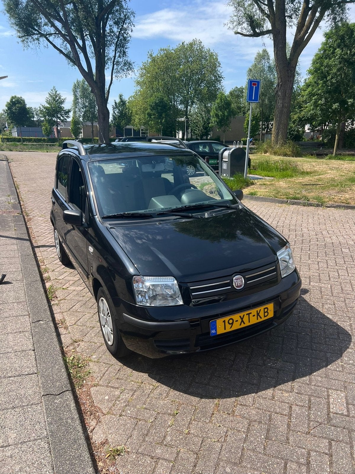 Fiat Panda 1.2 44KW 60PK 2007 Zwart, Voorwielaandrijving, Zwart, Origineel Nederlands, Handgeschakeld