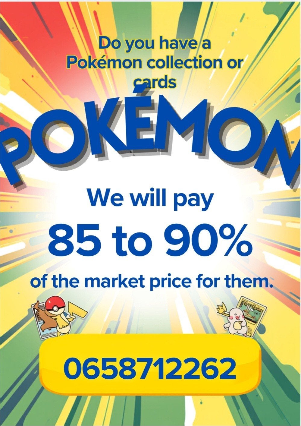 Verkoop uw pokemon kaarten, Tickets en Kaartjes, Evenementen en Festivals, Drie personen of meer