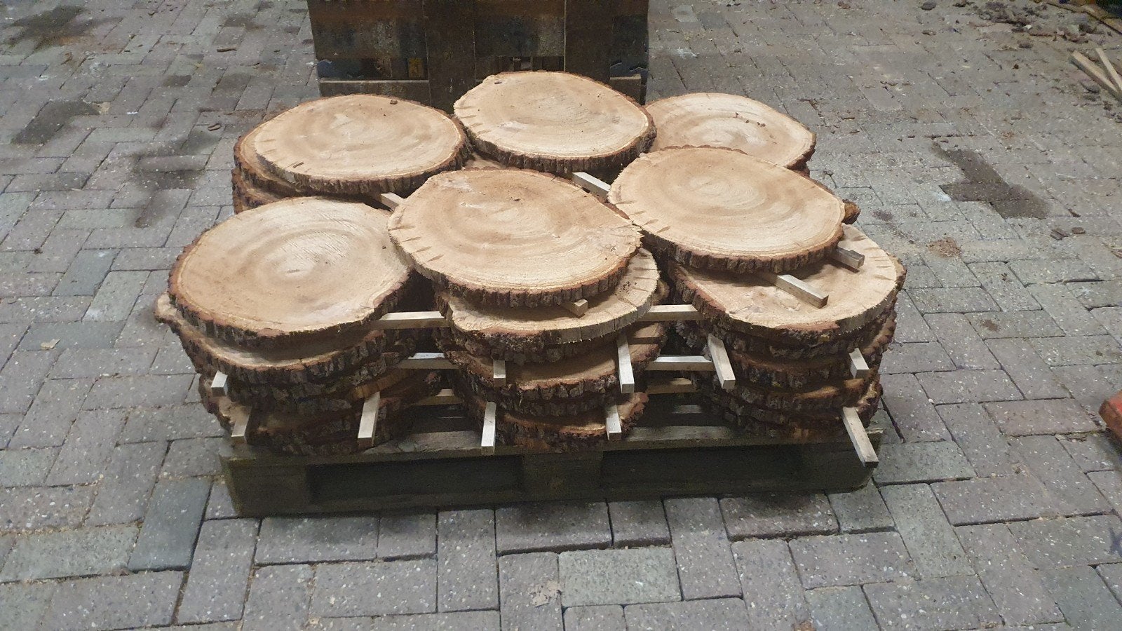 boomschijven tapas borrelplank bruiloft wandplank eiken, Eiken, Nieuw, Ophalen of Verzenden, Plank