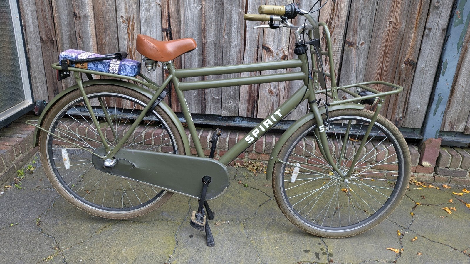 Transporter Spirit Cargo plus N3 heren mat groen, Gebruikt, Versnellingen, 57 tot 61 cm, Ophalen